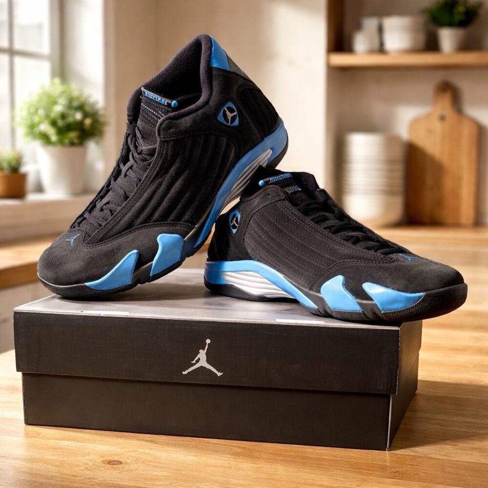 Jordan Air Jordan 14  2026 Basketball Black Blue 487471-007 New Size 14